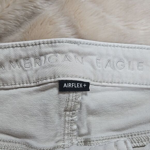 AMERICAN EAGLE AIRFLEX 360 TAN DISTRESSED JEANS, SIZE 33x32 - Picture 4 of 9